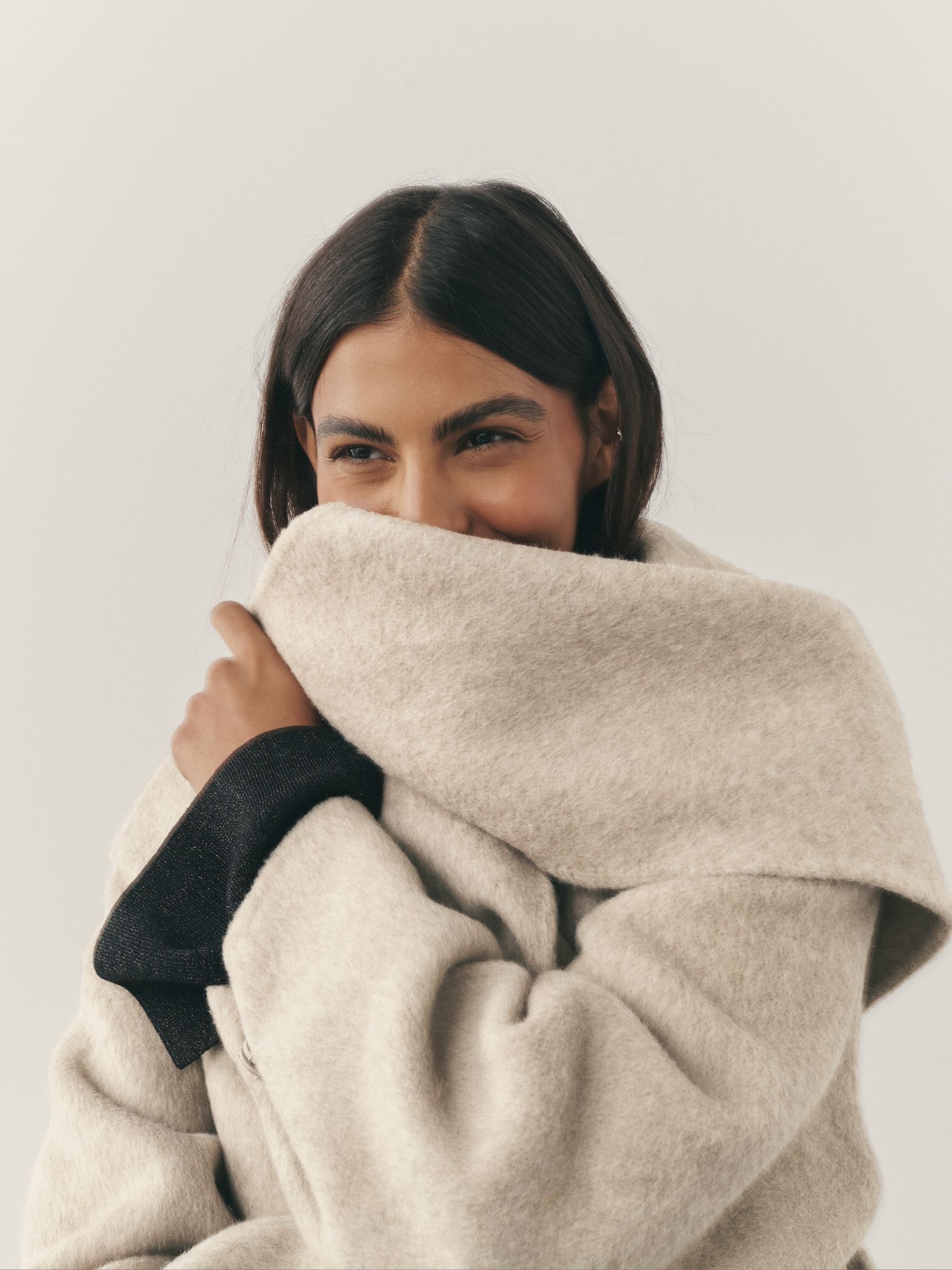 Nothing Ordinary Wool Rich Scarf Maxi Coat