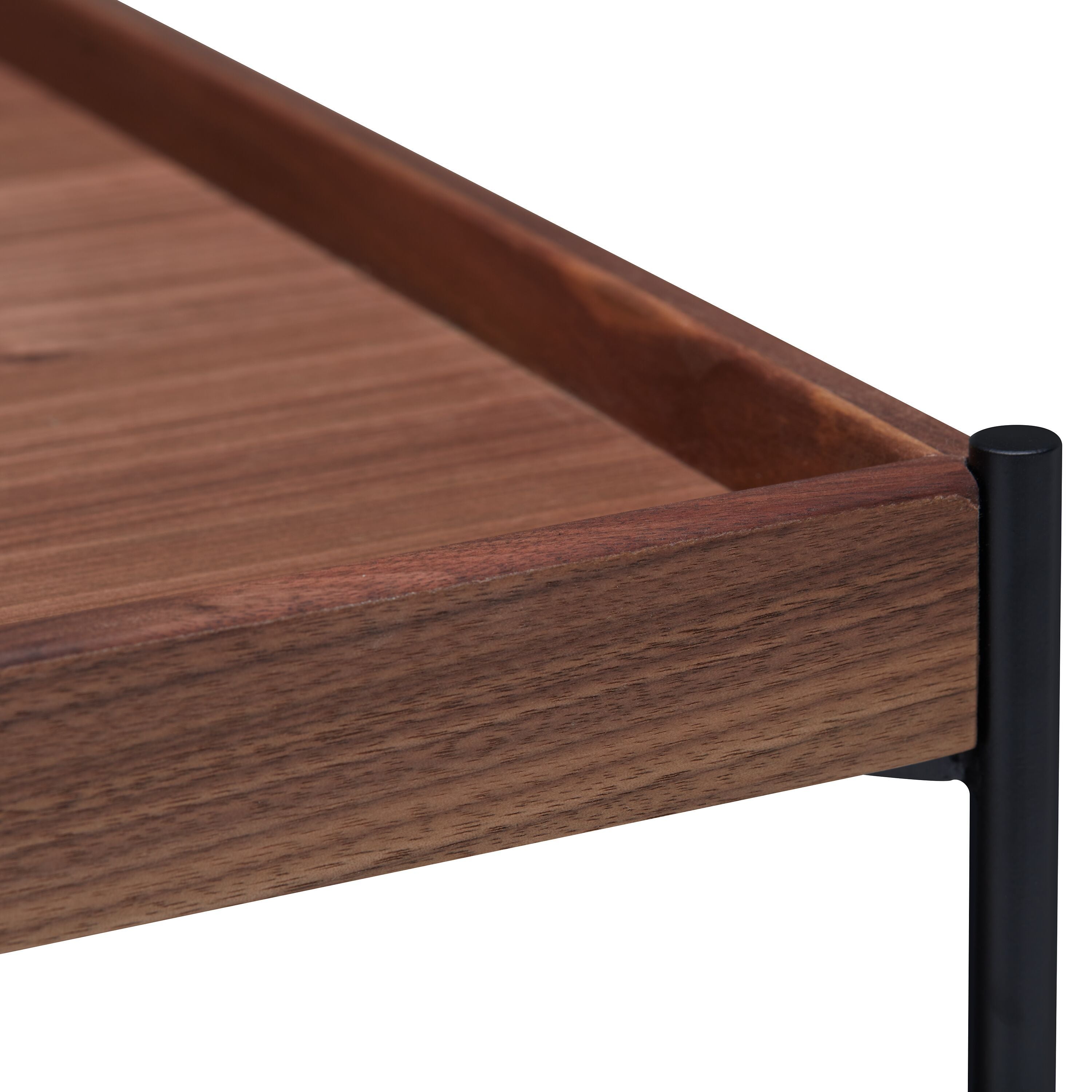 MALA Beistelltisch - Nussbaum / B: 40.0 cm x T: 40.0 cm x H: 48.0 cm