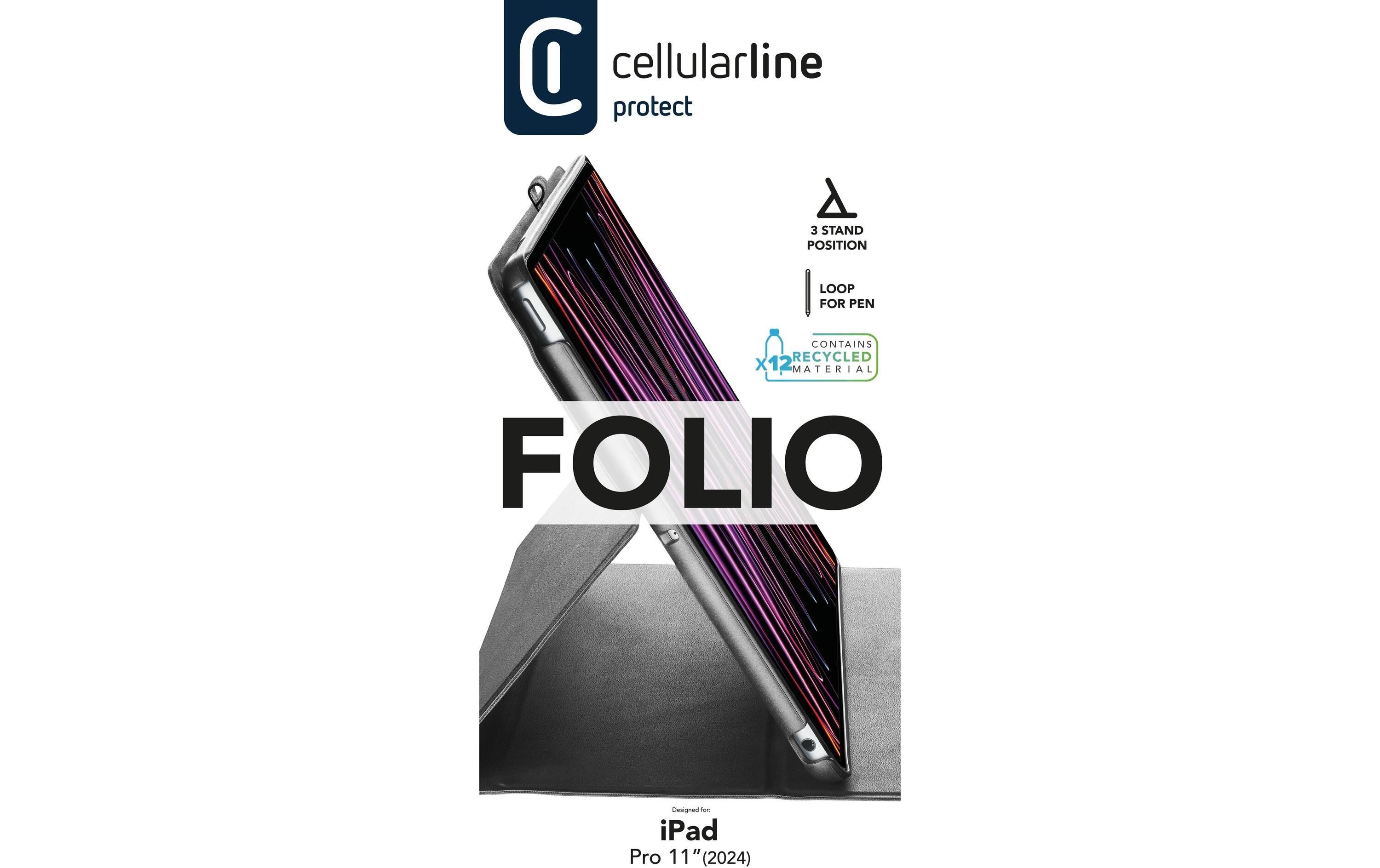 Tablet Book Cover Folio SchwarzSchutzhülle mit Standfunktion für Apple iPad Pro 11