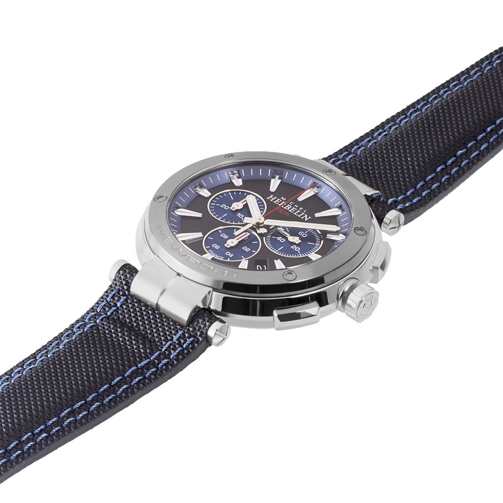 Montre Michel Herbelin Newport Noir Et Bleu