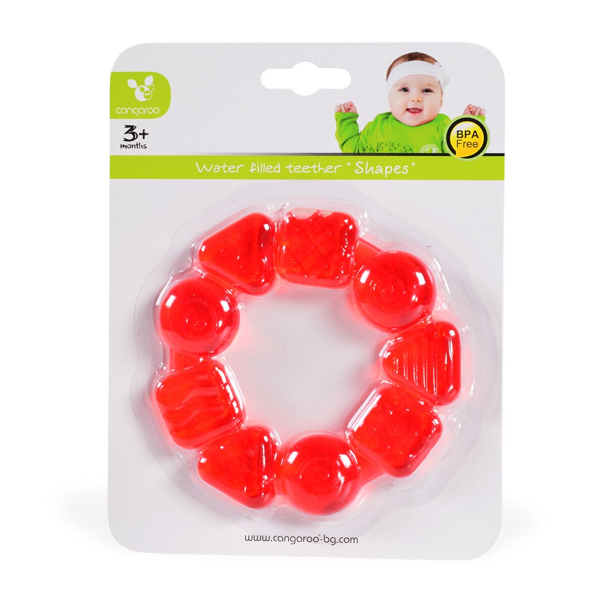 Beißring T2136 Shapes, Kühlbeißring als Zahnungshilfe massiert und lindert