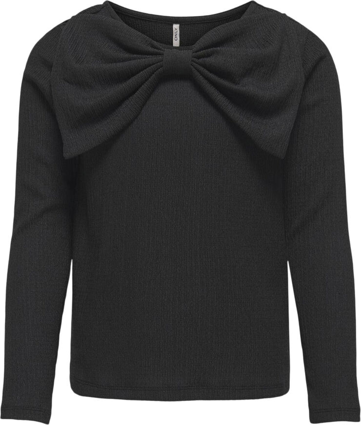 ONLY KOGMIA L/S BOW TOP JRS Sort