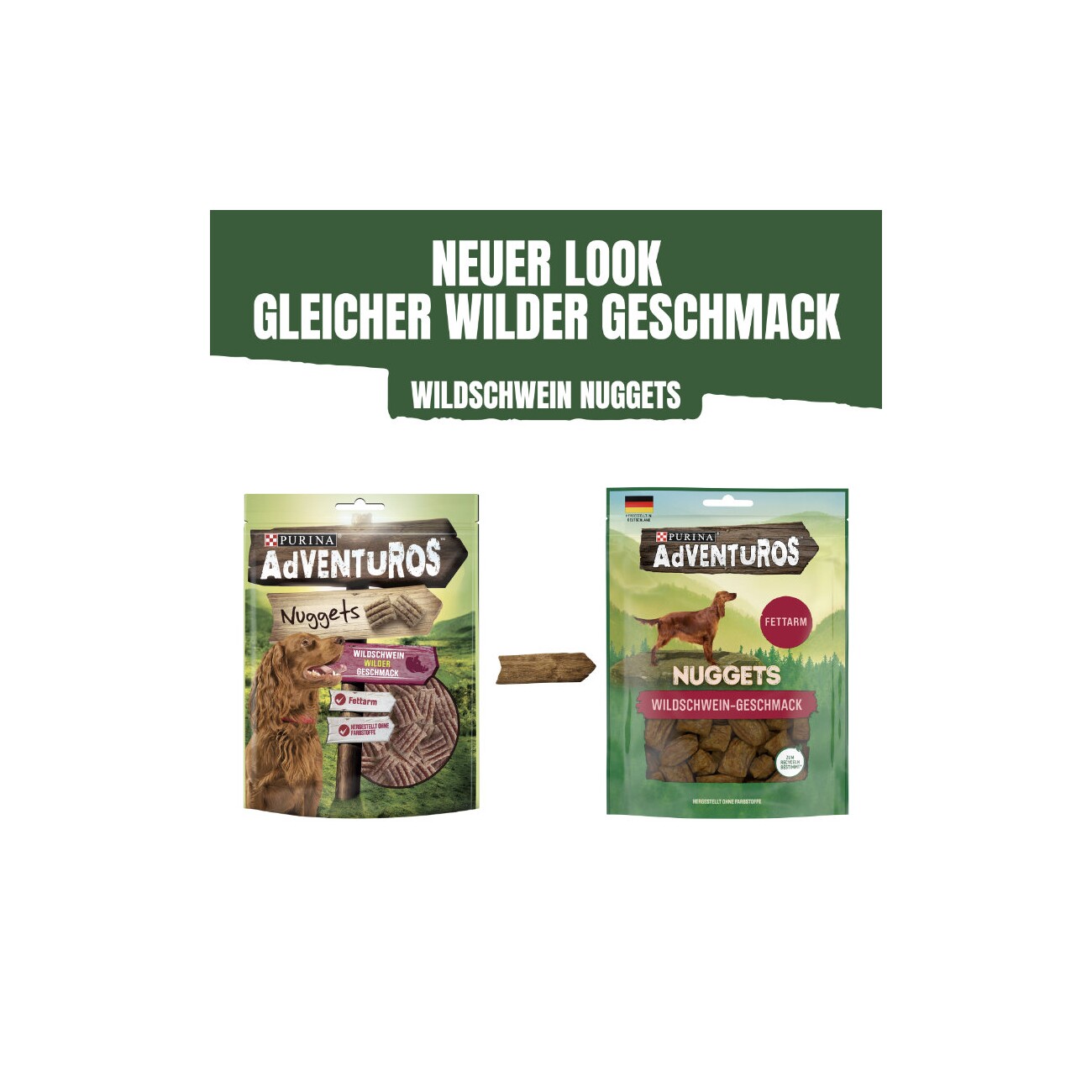 Adventuros Nuggets fettarm Wildschwein 6x90g