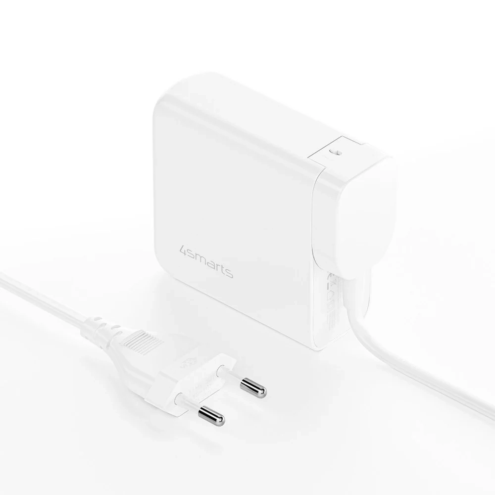 (100W) GaN Flex Pro 3-fach USB C / USB A World Travel Ladegerät Power Delivery Netzteil (4S545100) - Weiss
