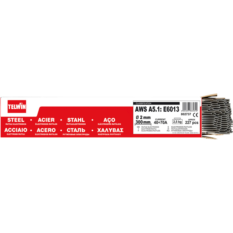 Telwin elektroden (Rutile) Ø2mm 2,5kg