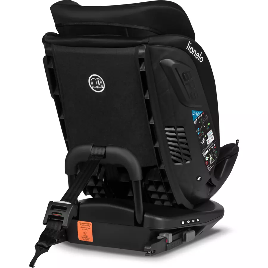 lionelo Reboarder Bastiaan RWF i-Size Black Carbon