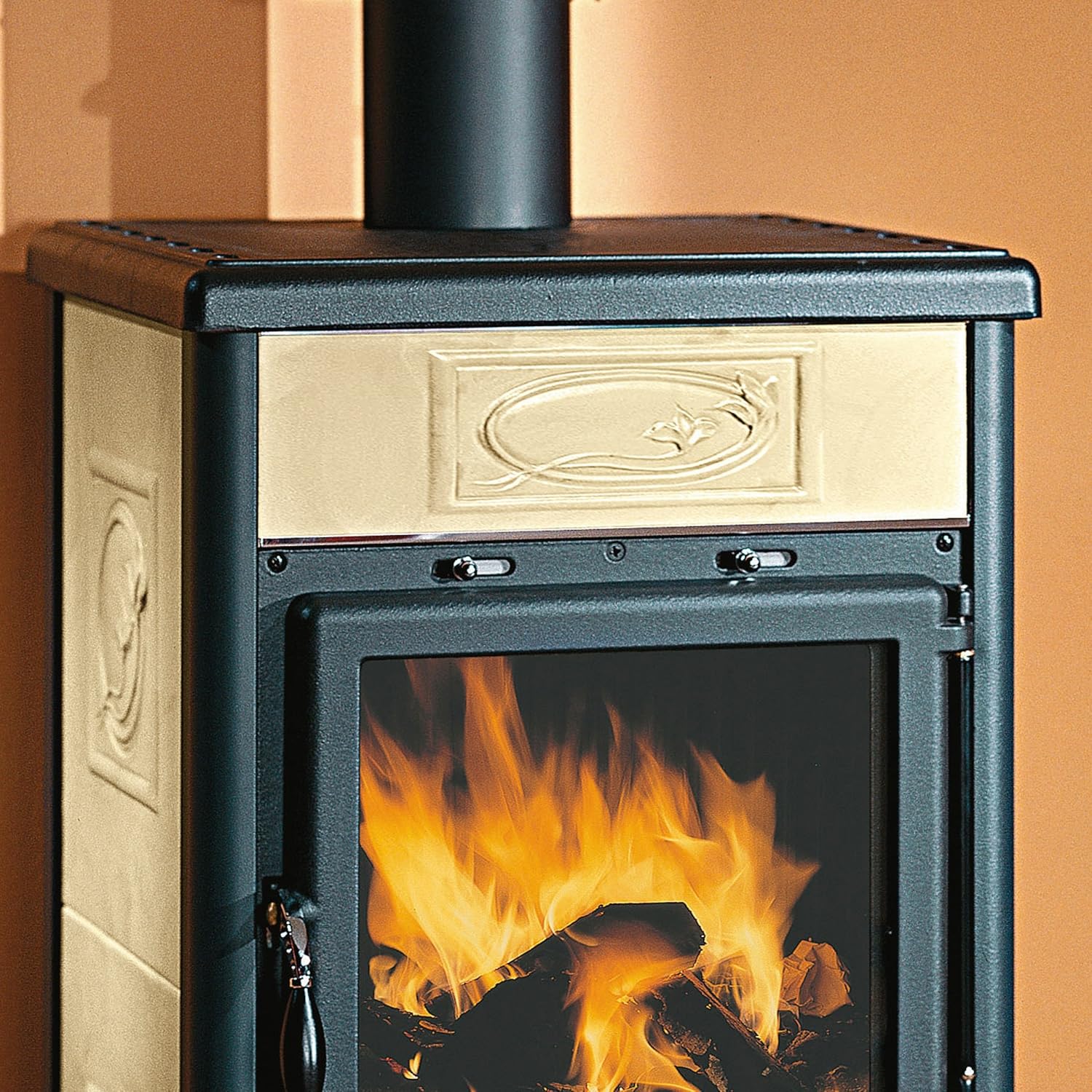 Kaminofen La Nordica Rossella R1 Liberty Pergament