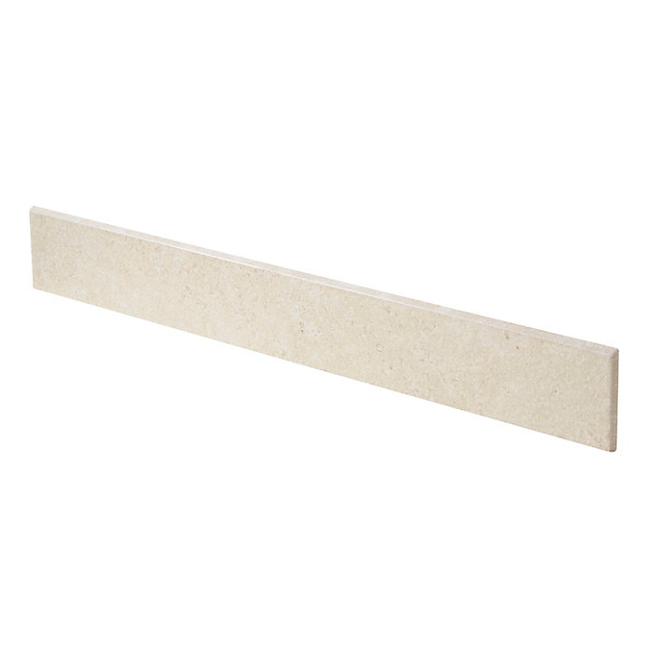 Plinthe beige 8 x 60 cm Soft Lime Stone (vendue à la pièce)