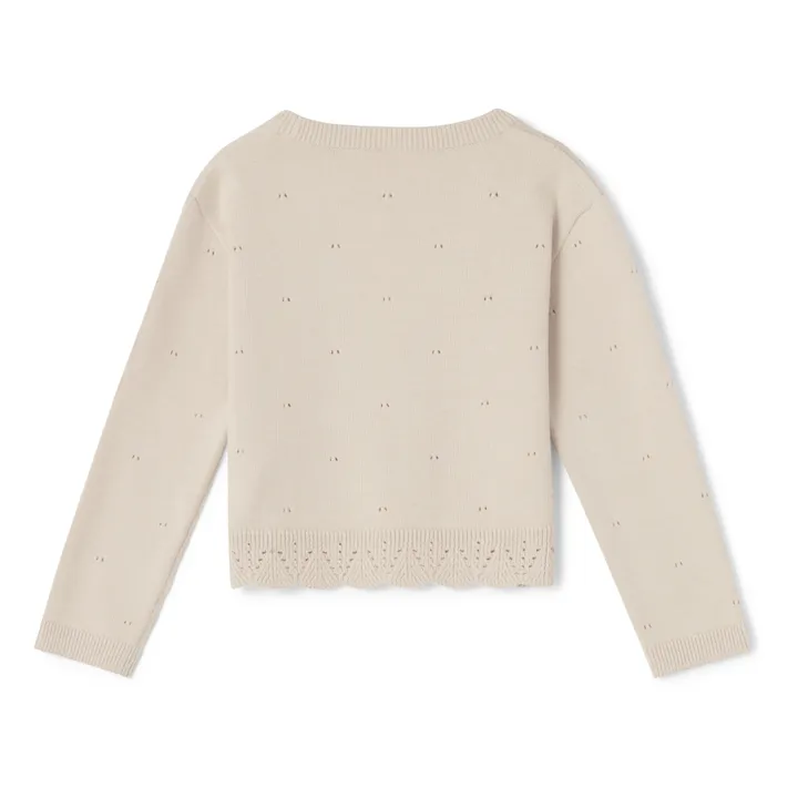 garbo&friends Cardigan Pointelle | Ecru