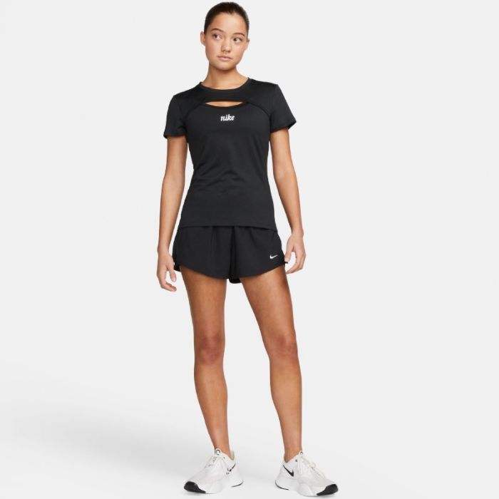 Nike Dame Shorts One Dri-Fit High-Waisted 2in1 3 Inch Shorts Sort
