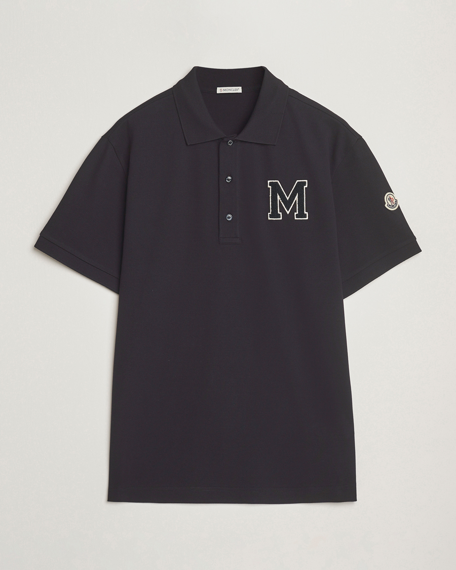 Moncler Archive Logo Polo Navy