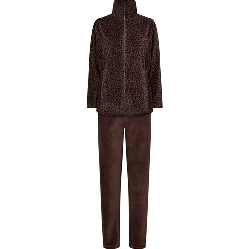 Decoy Homewearsæt, Multi Brun, XXL