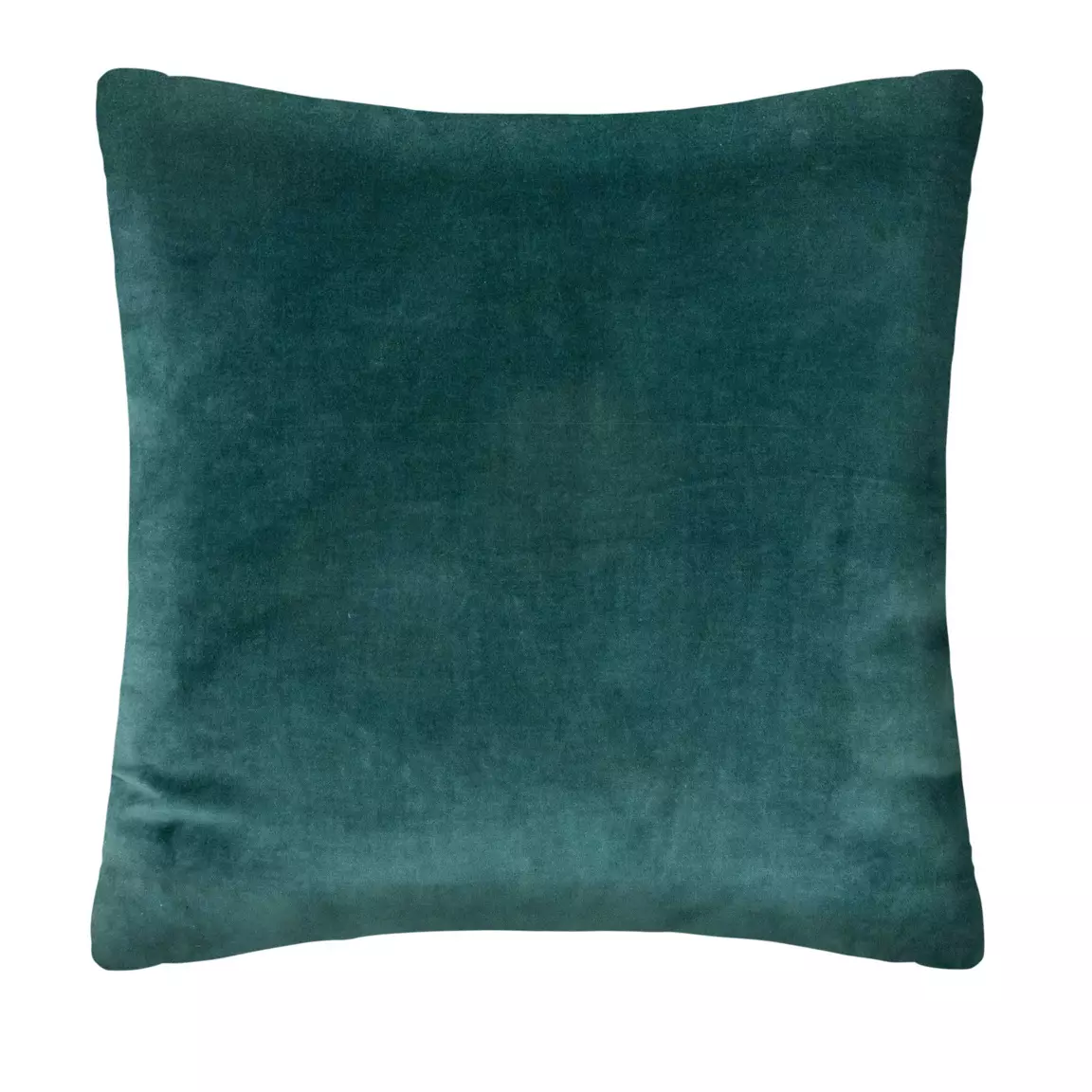 Coussin carré velours (55 cm) Otto Bleu canard