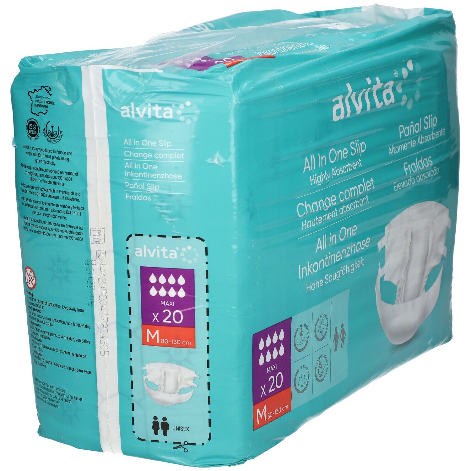 alvita® All-in-One Inkontinenzhosen Maxi Medium Nacht