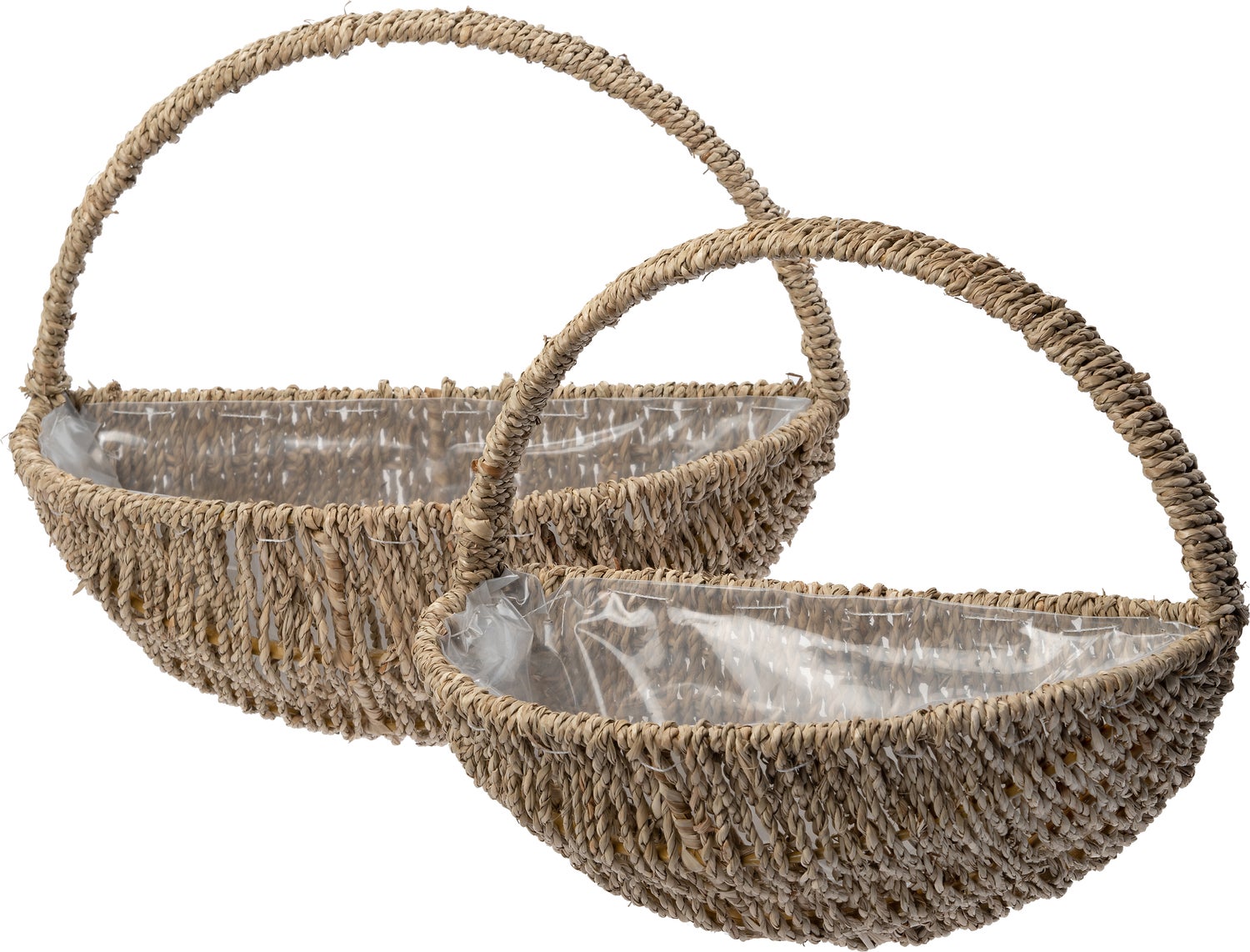Intratuin plantenmand Greta naturel / lichtbruin 35 x 19 x 30 cm