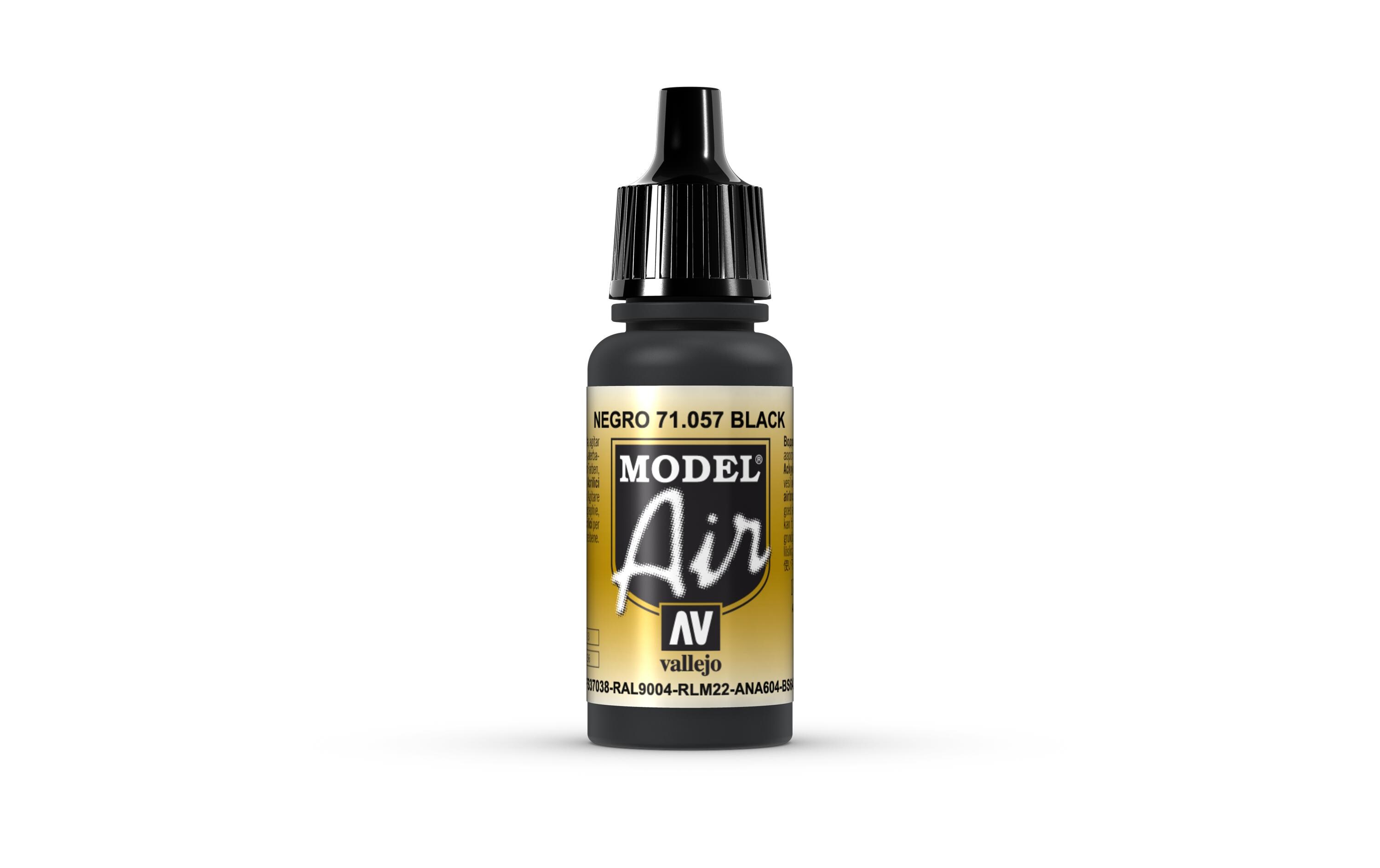 Airbrushfarbe Schwarz 17 mlAcryl Model Air Color für Airbrush