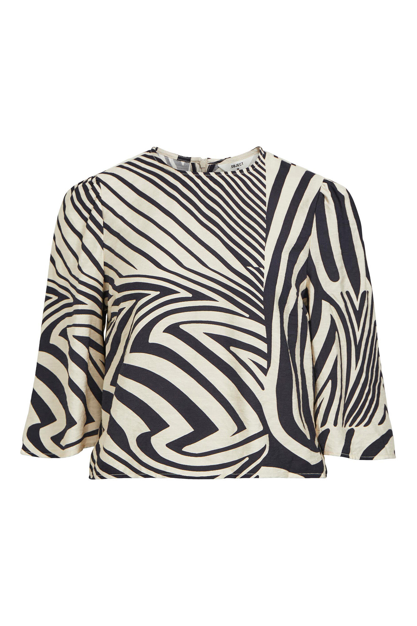 Blusa com mangas bufantes - Preta