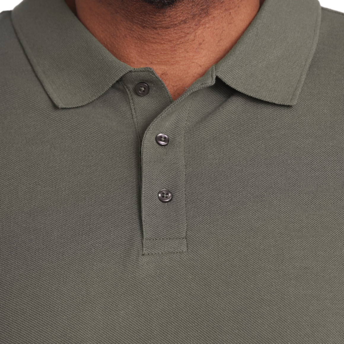 VanVaan Herren Poloshirt in Piqué-Qualität oliv