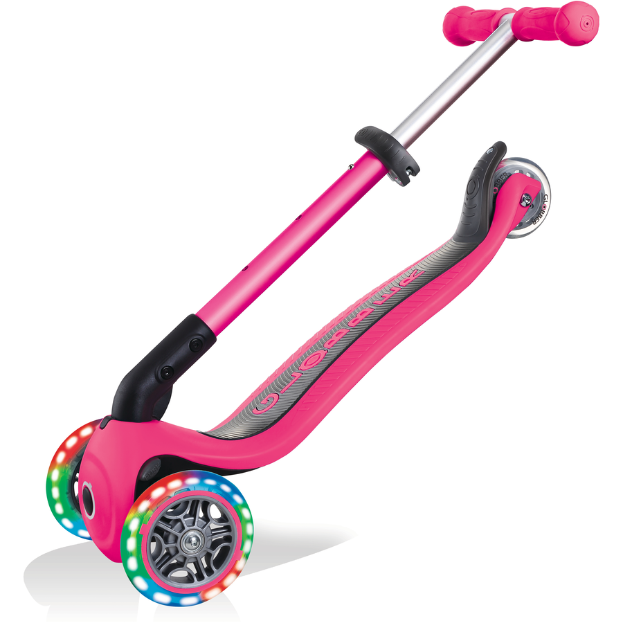 GLOBBER JUNIOR FOLDABLE LIGHTS mit Leuchtrollen, fuchsia pink