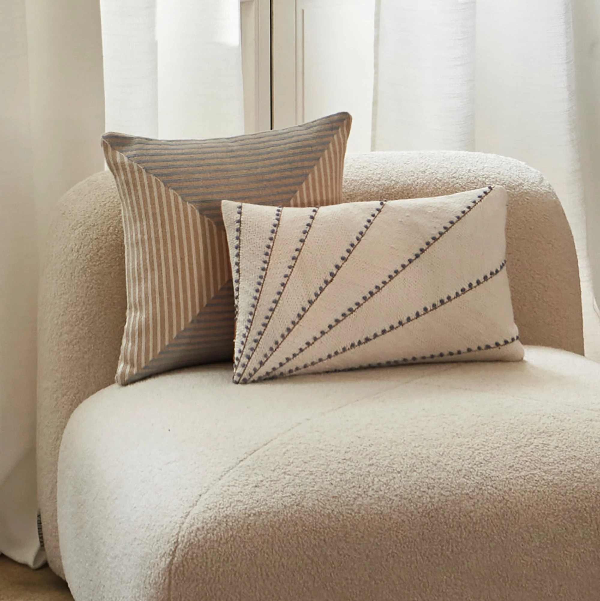 JHULIO - Housse de coussin | Bleu