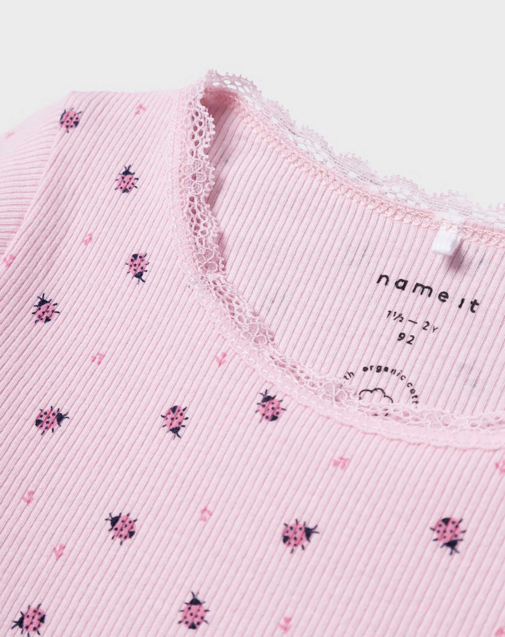 Langarmshirt NMFDAB BUGS in parfait pink