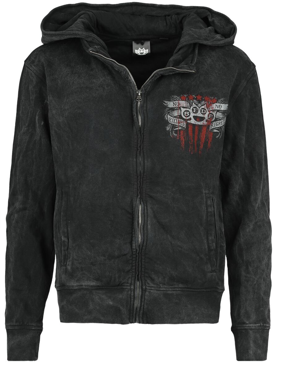 No Regrets | Five Finger Death Punch Sweat-shirt zippé à capuche