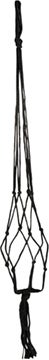 TS plantenhanger macramé zwart H 120 cm