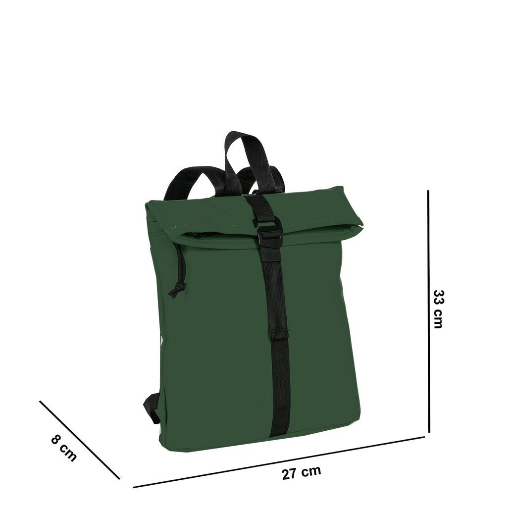 New Rebels Mart Los Angeles Rolltop Backpack Mini Dark Green