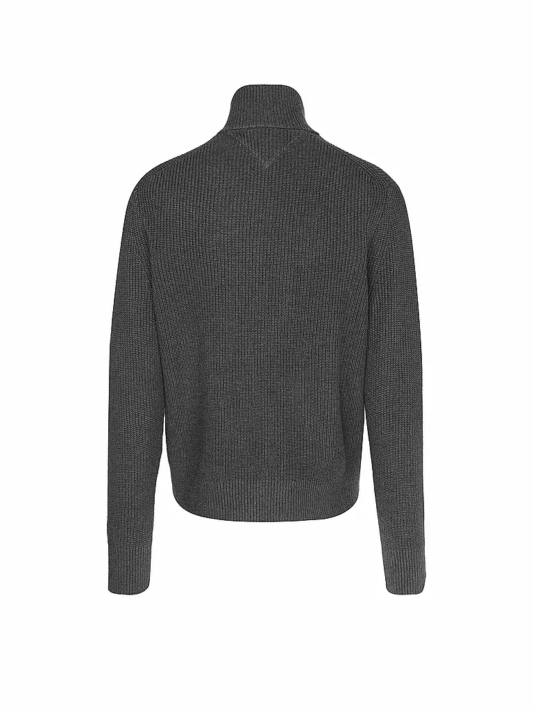 TOMMY HILFIGER Strickjacke grau