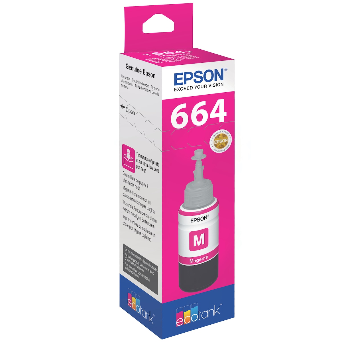 Epson blekkpatron Ecotank T6643 Magenta