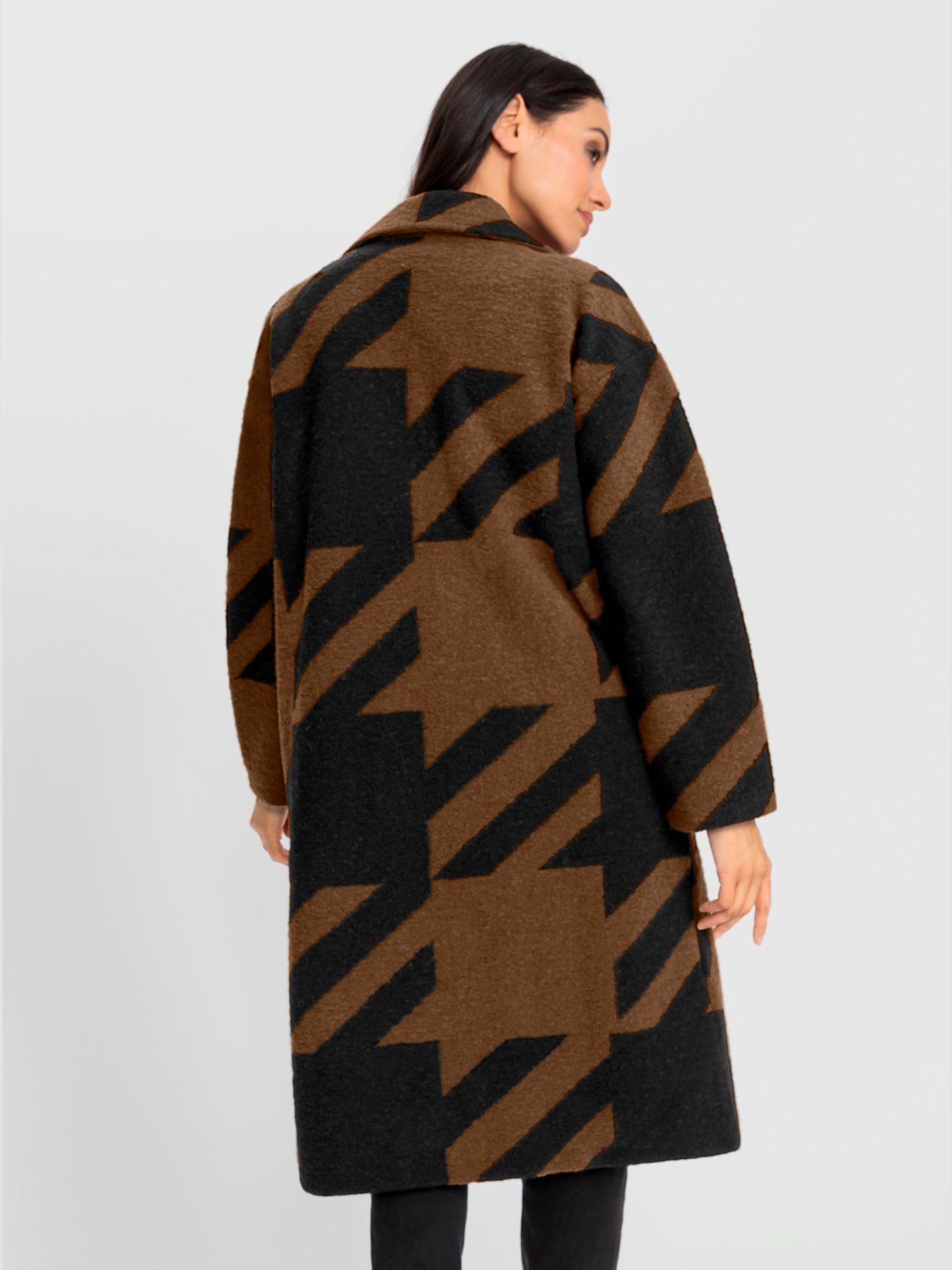 Manteau en tricot coupe ample