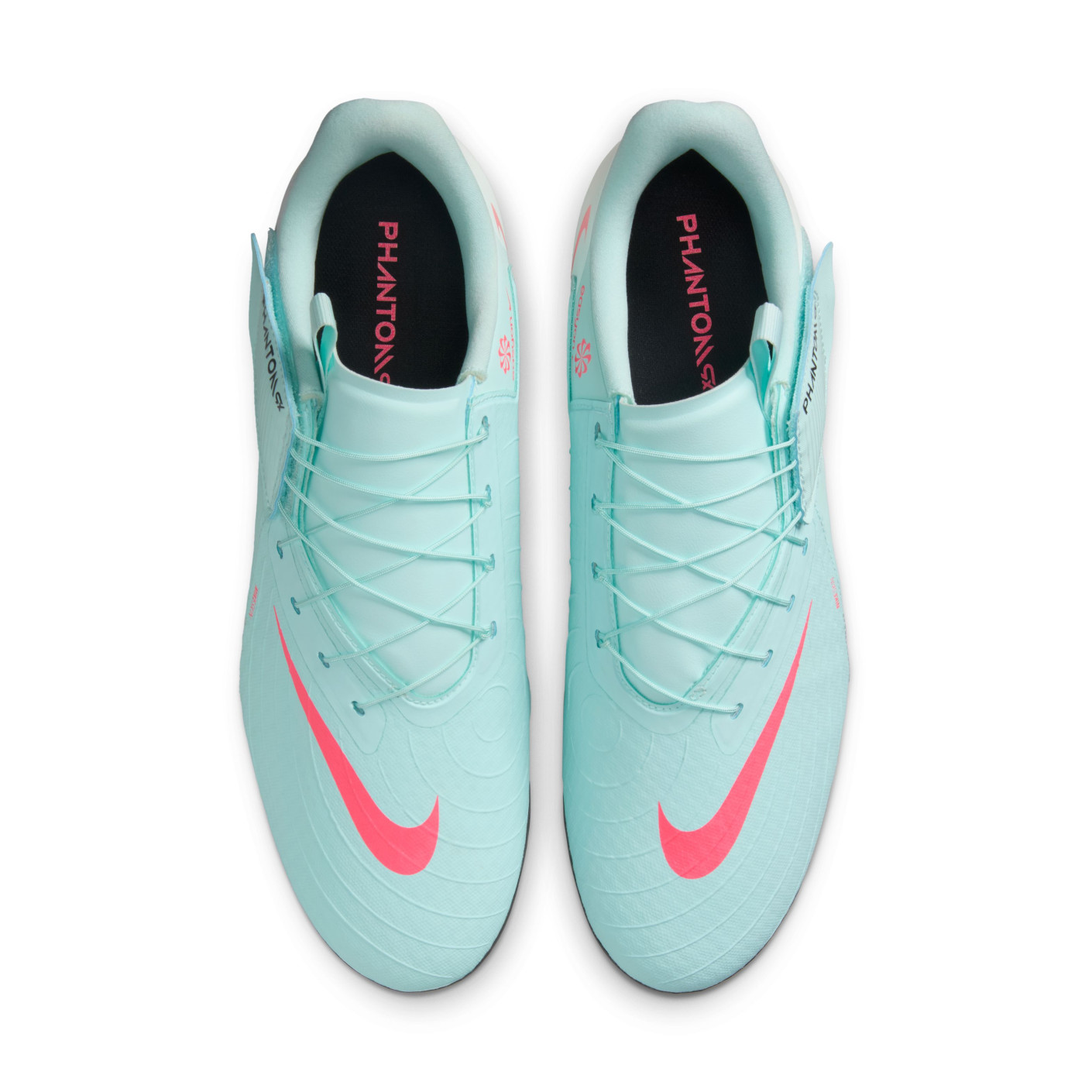 Nike Phantom GX II Academy Easyon Gras / Kunstgras Voetbalschoenen (MG) Mintgroen Rood Zwart