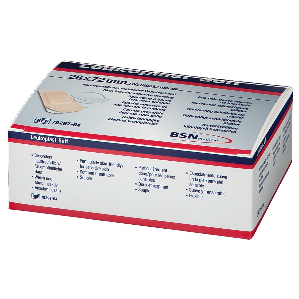 Leukoplast® Soft Strips 0,07 m x 2,80 cm