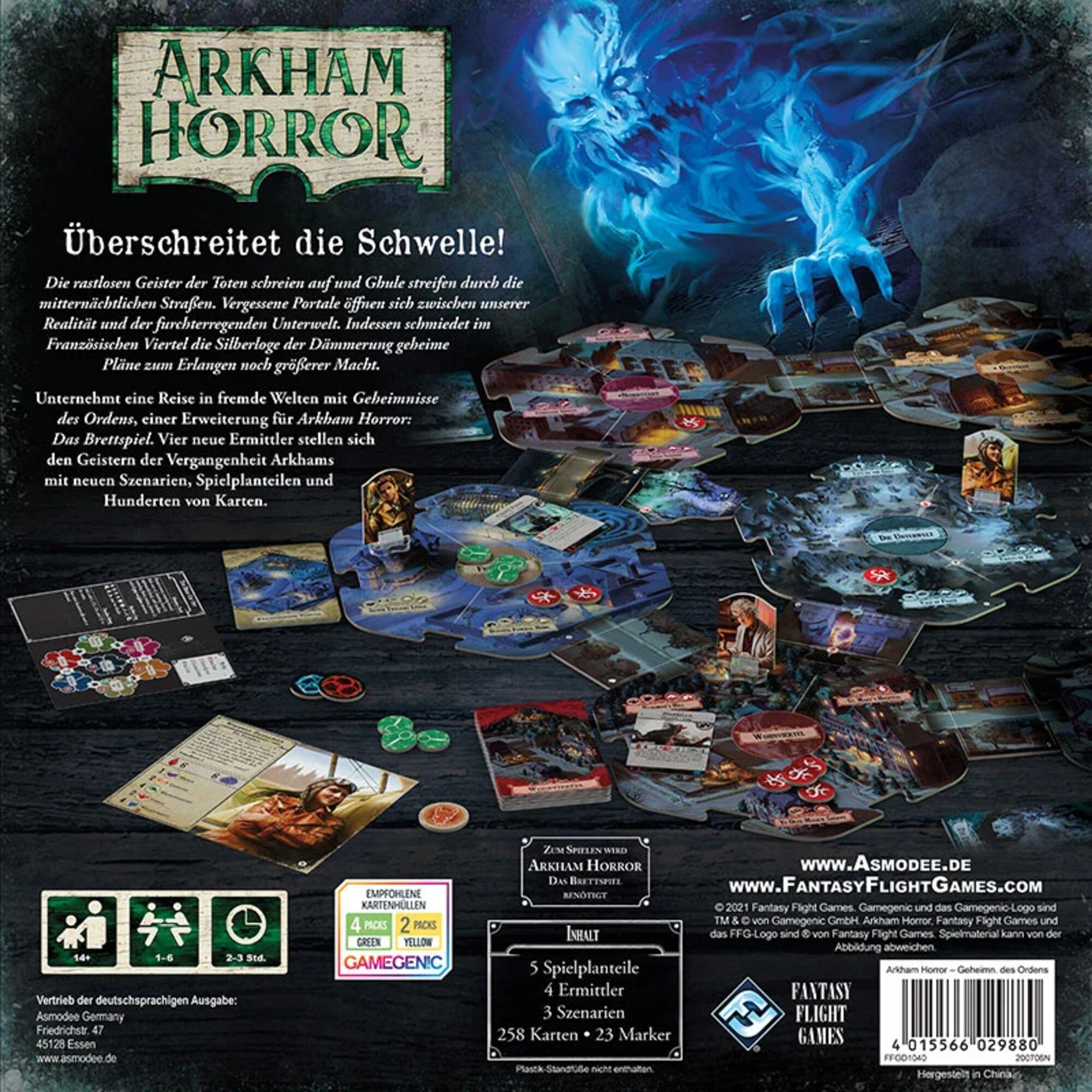 Asmodee Brettspiel Arkham Horror 3. Edition - Geheimnisse des Ordens