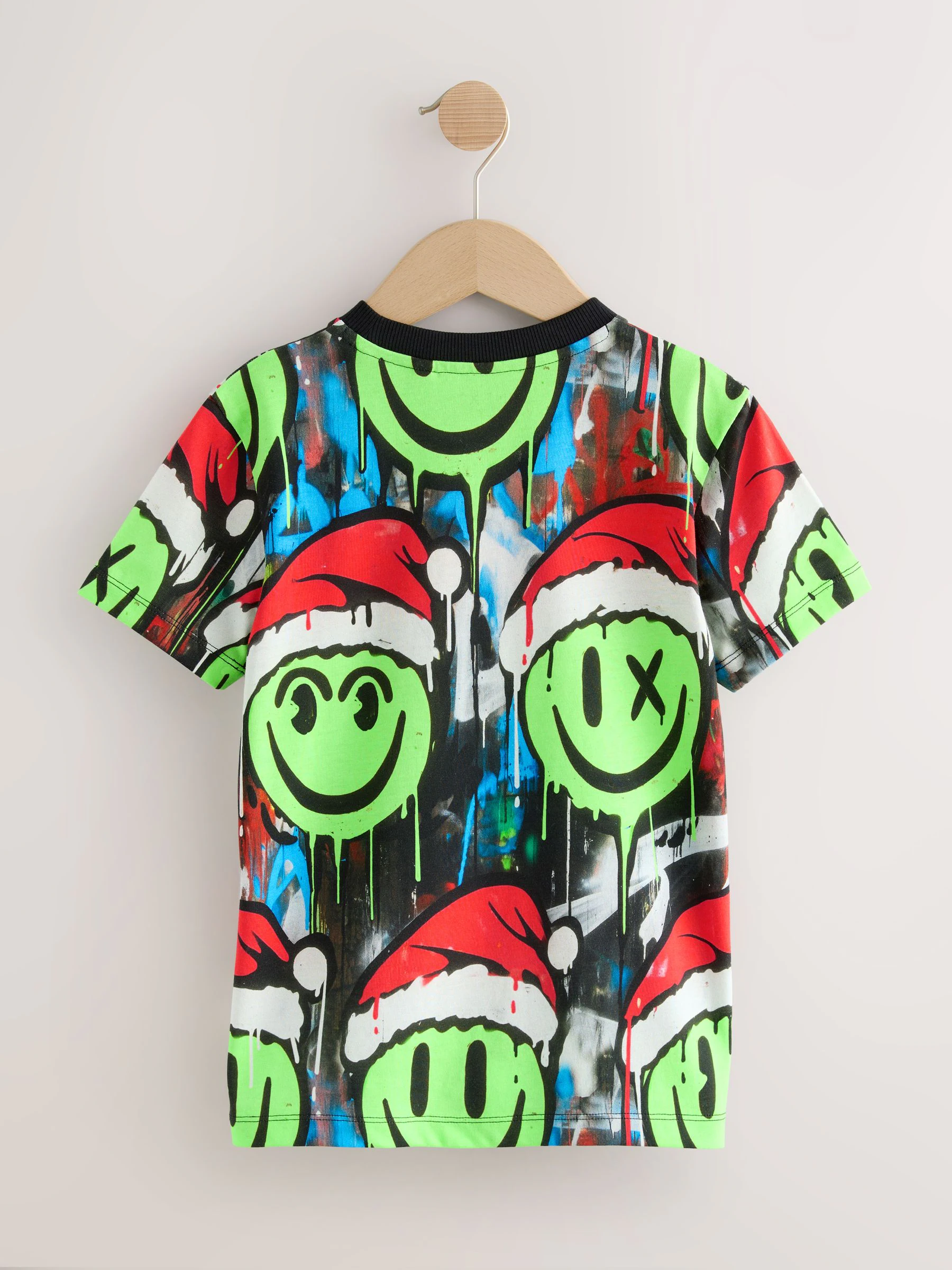 Multi Graffiti Smile - Kerst-T-shirt met korte mouwen (3-16jr)