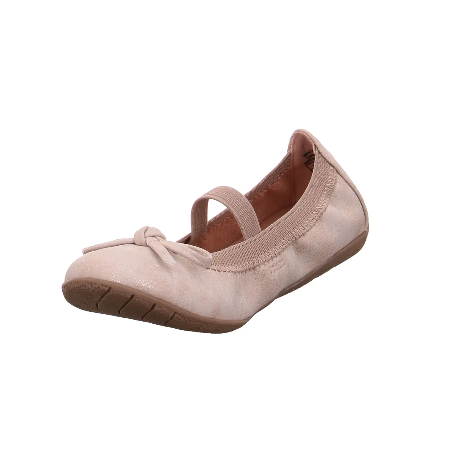 INDIGO Mädchen-Ballerina Rosa Lederimitat  Festlicher Sommerschuh