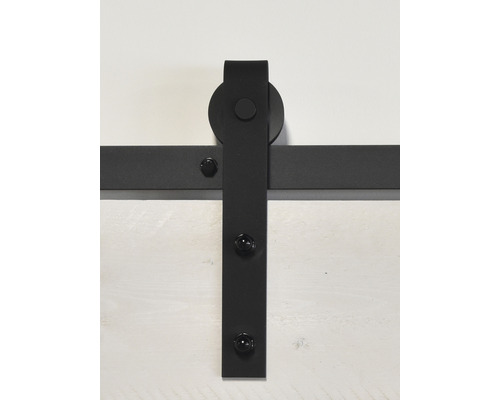 Pertura schuifdeur complete set Yorick Midbar Vintage wit 950x2150 mm incl. looprail met rol, krukset