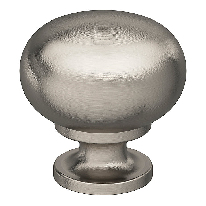 Lot 6 boutons de meuble arrondi Primel GoodHome gris Ø3.2 x h. 3 cm
