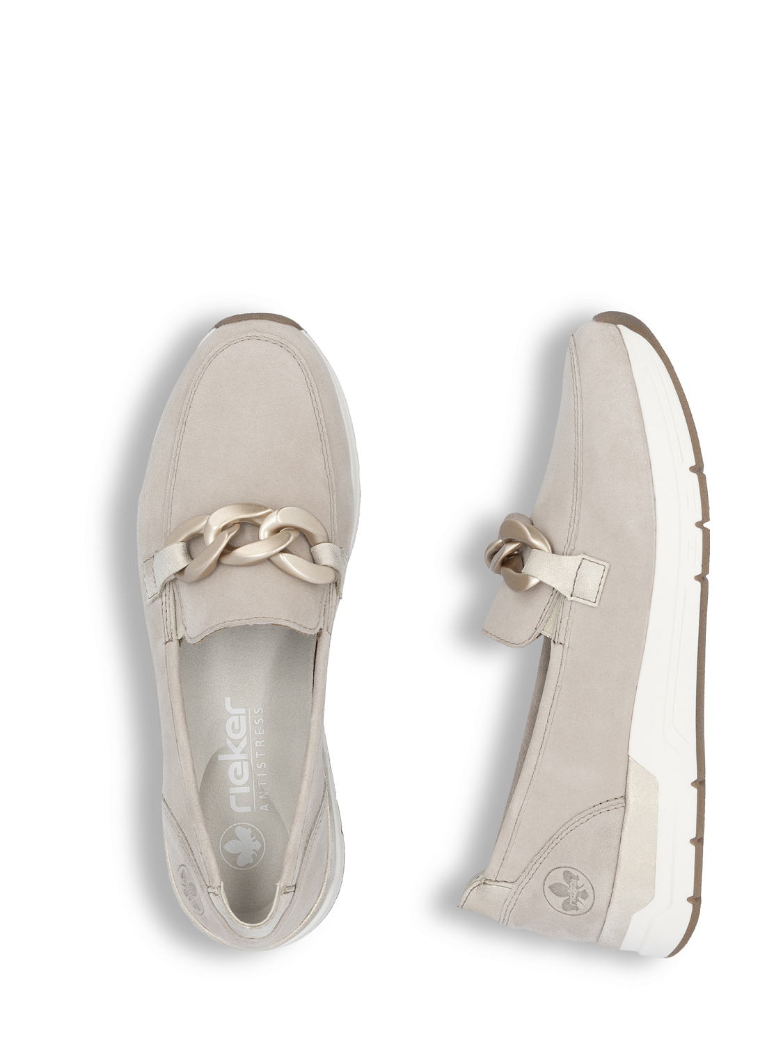 Rieker Soft Elegance Beige Leather
