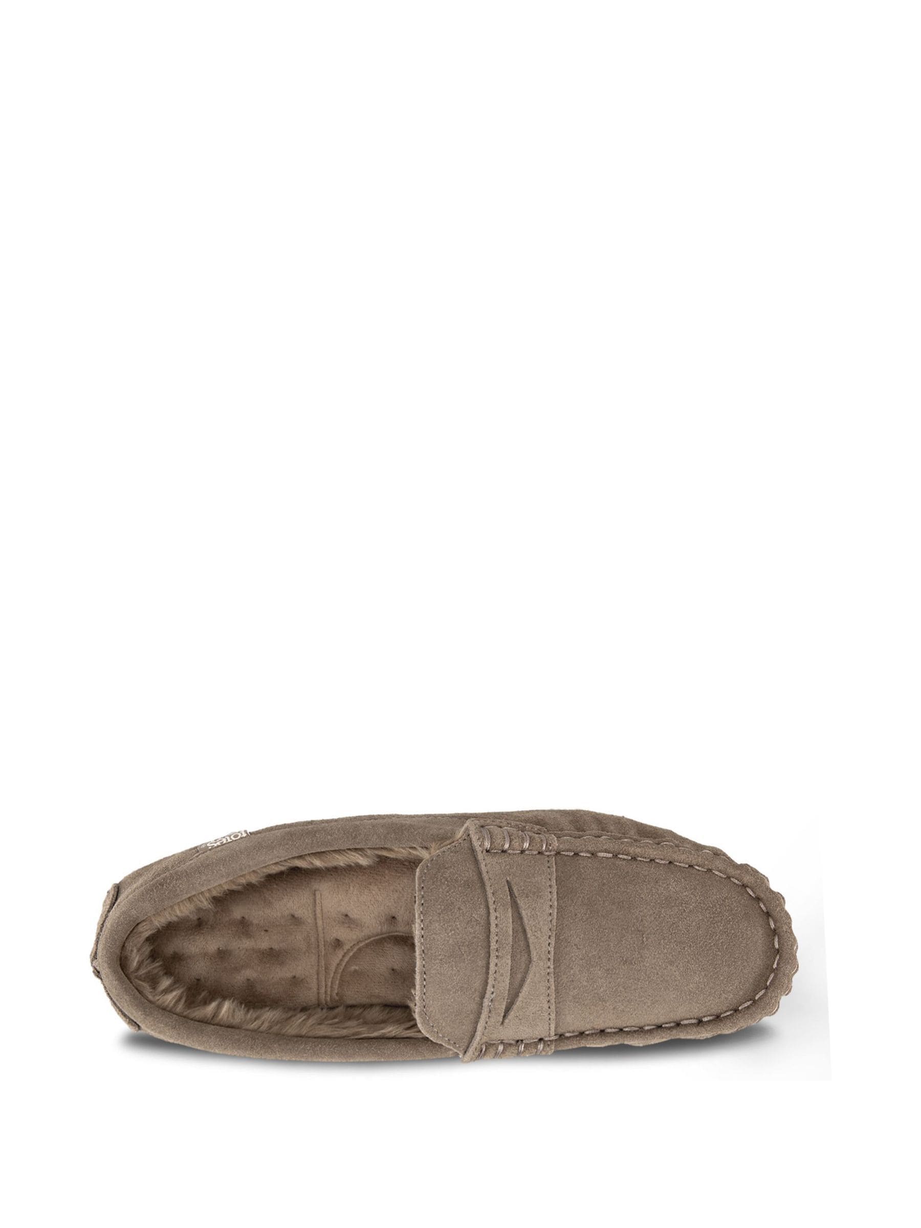 Crème - Totes Isotoner Mens Suede Moccasin With Water Repellency