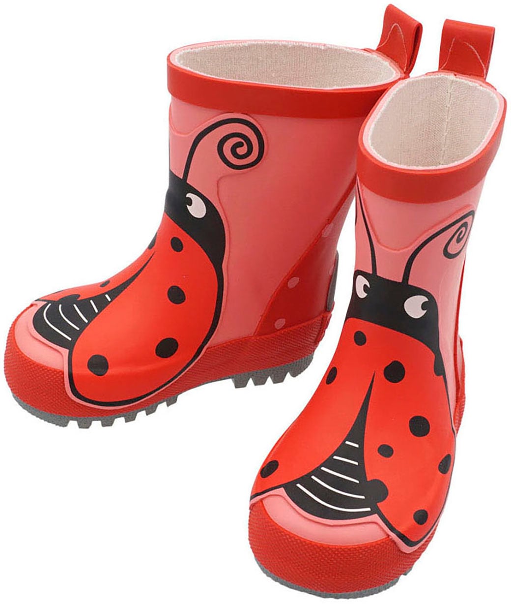 MAXIMO Gummistiefel  mit niedlichem Marienkäfer-Patch
