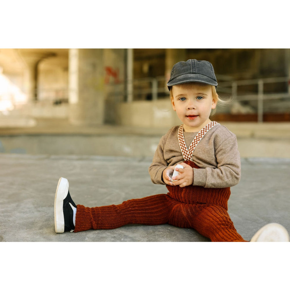 Køb Silly Silas Cinnamon Checked Granny Teddy Footless Leggings