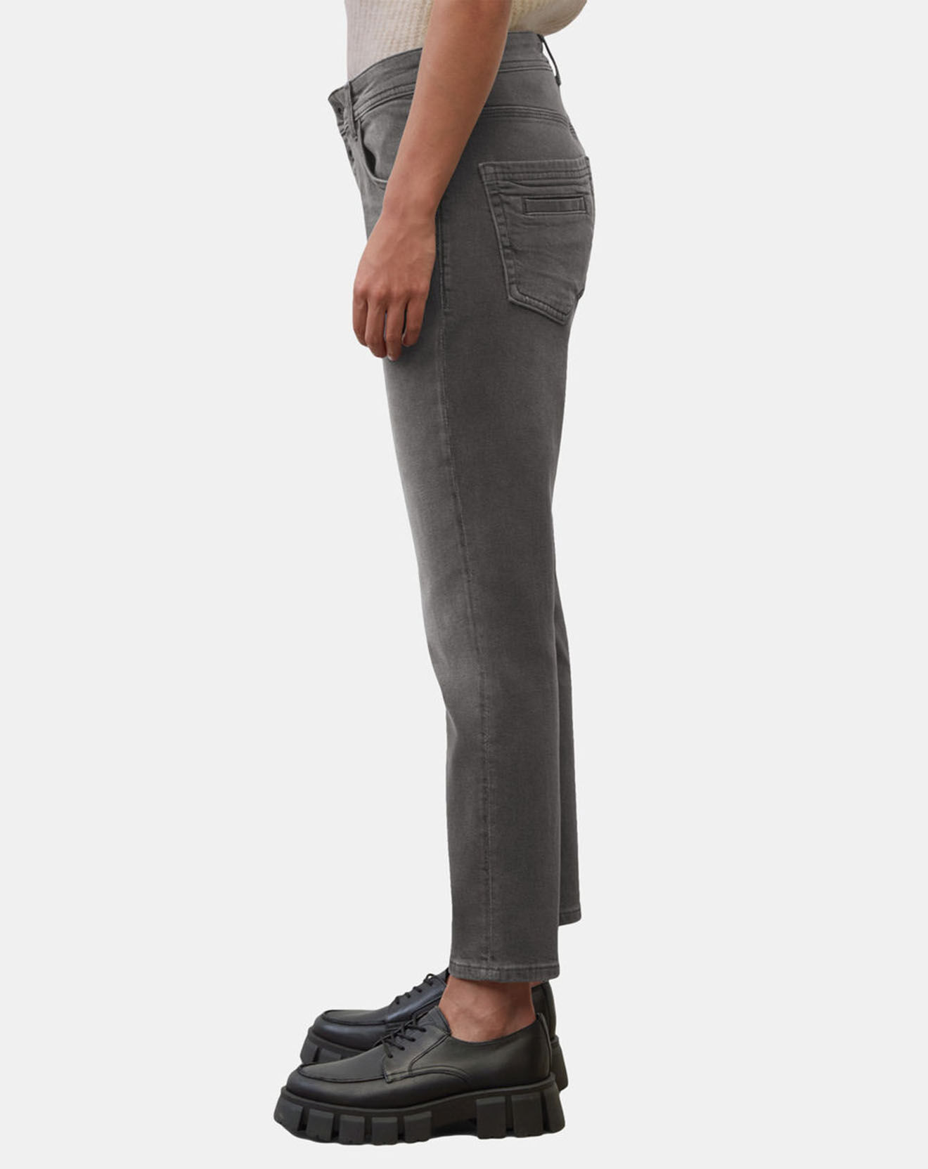Marc O'Polo Jean boyfriend Theda gris foncé