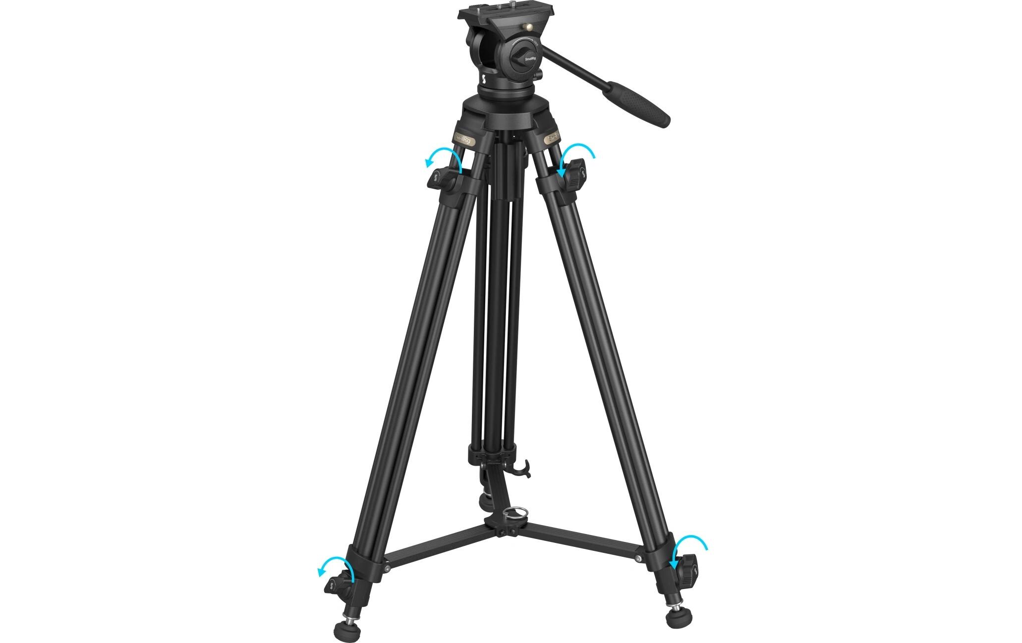 Leichtes Videostativ-Kit AD-50 Lite<br>Stativ aus Aluminiumlegierung mit kompaktem Basiskopf