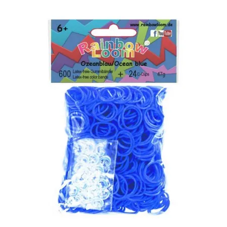 Original Rainbow Loom® Gummibänder, ozeanblau