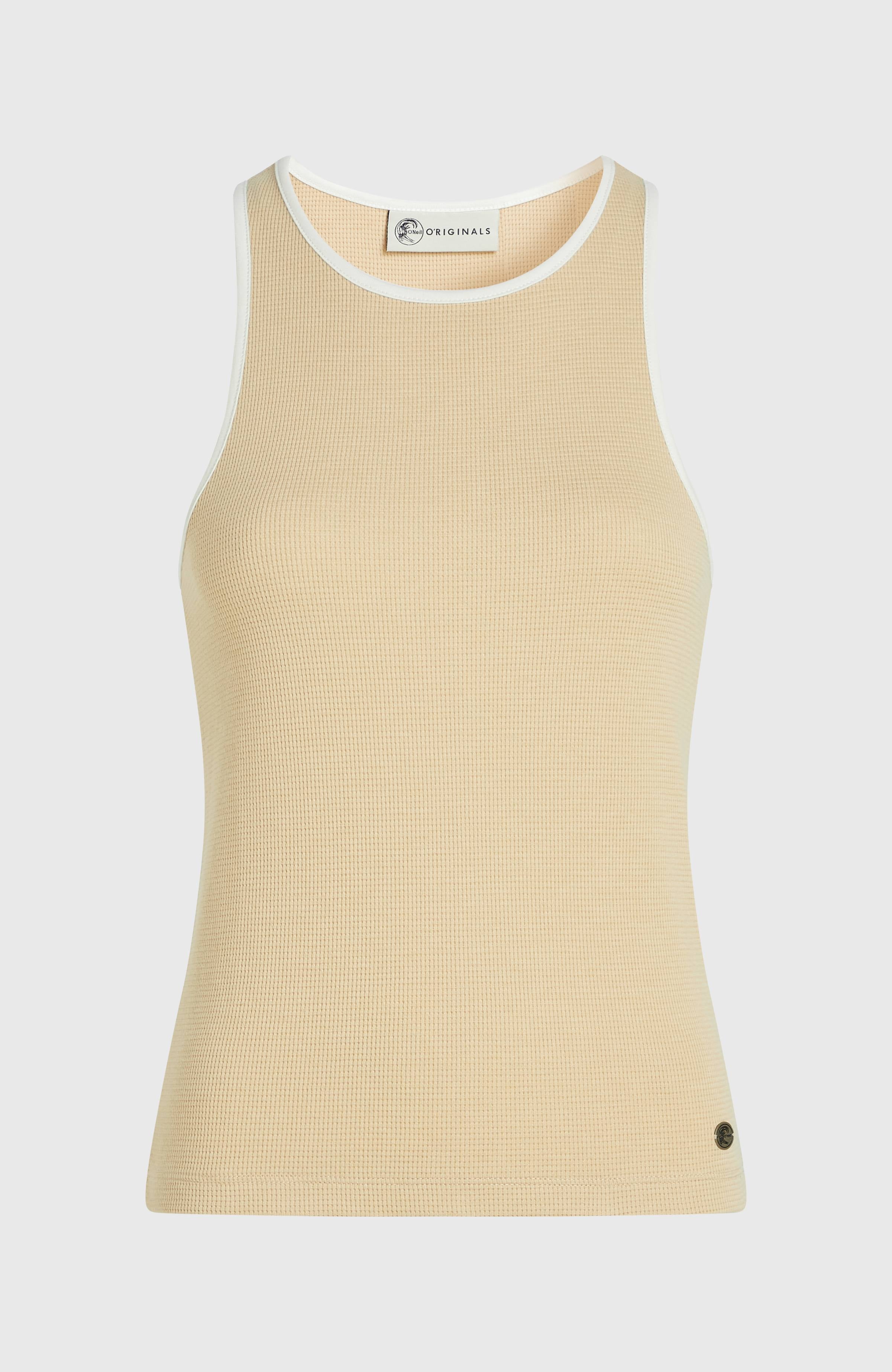 O'Riginals tanktop van gewafelde stof