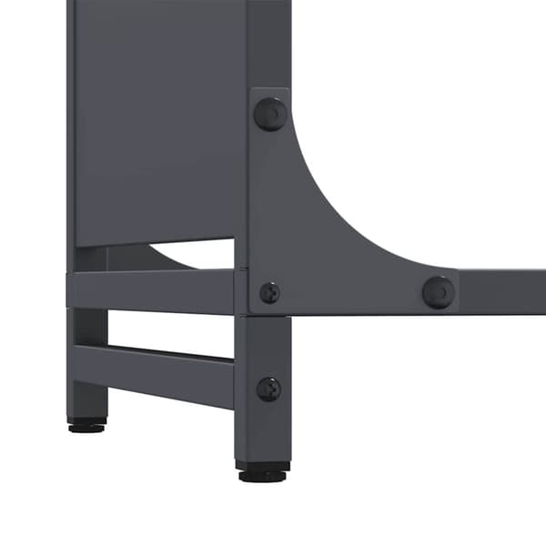 vidaXL Vedstativ antrasitt 44x28x65 cm kaldvalset stål