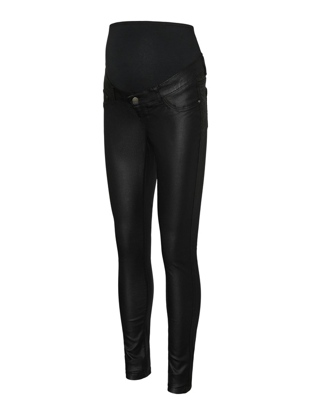 Mamalicious Umstandsjeans »MLSANTOS SLIM COATED HB JEANS NOOS«