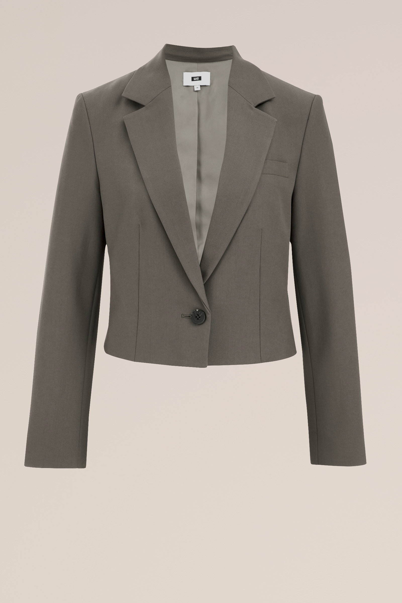 cropped blazer WE Fashion Grijsgroen