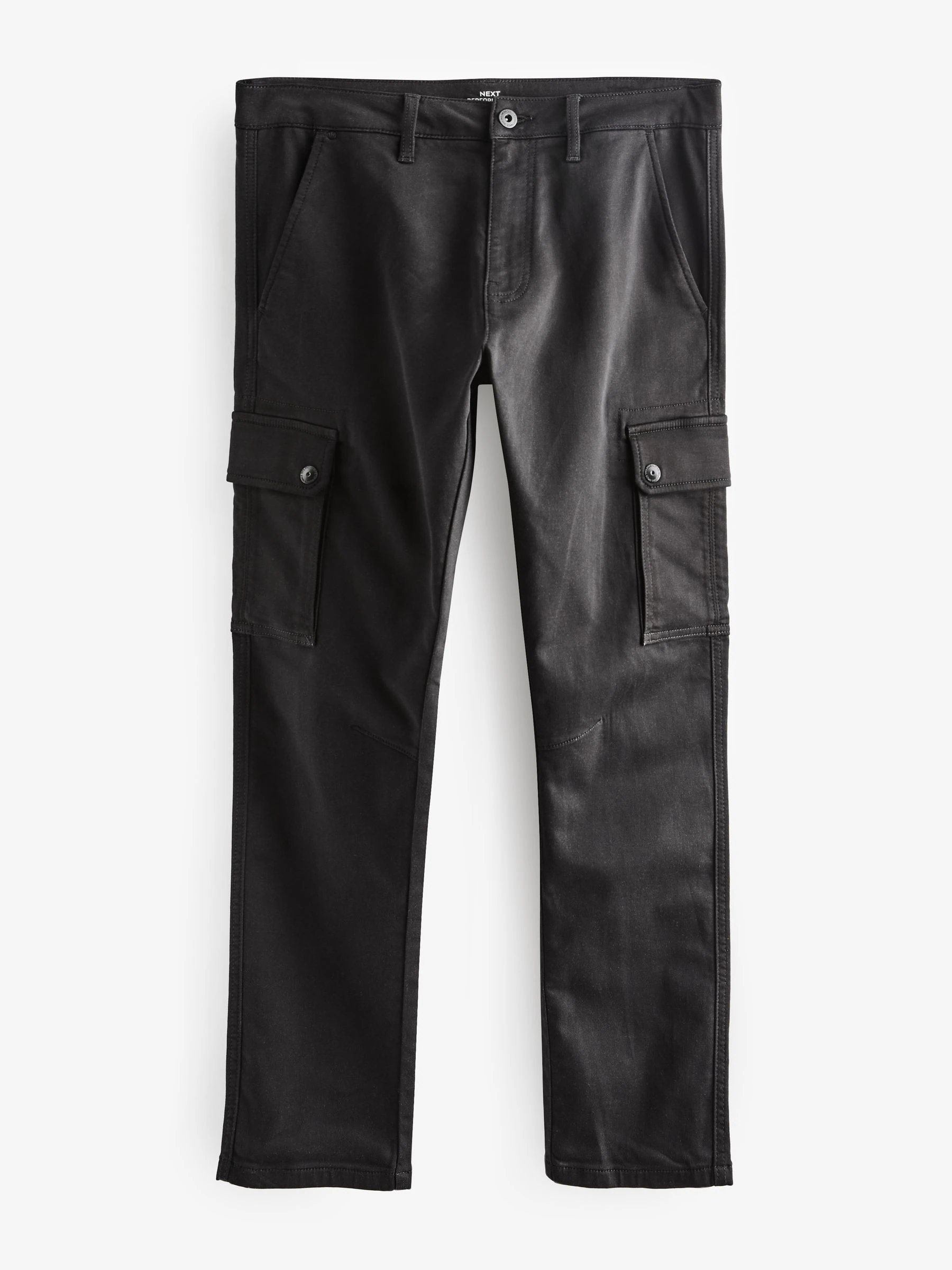 Zwart - Motion Flex cargobroek met stretch